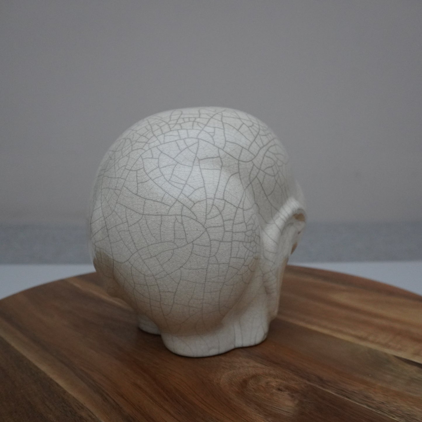 Small, White Crackled Elephant (SKU:24040102)