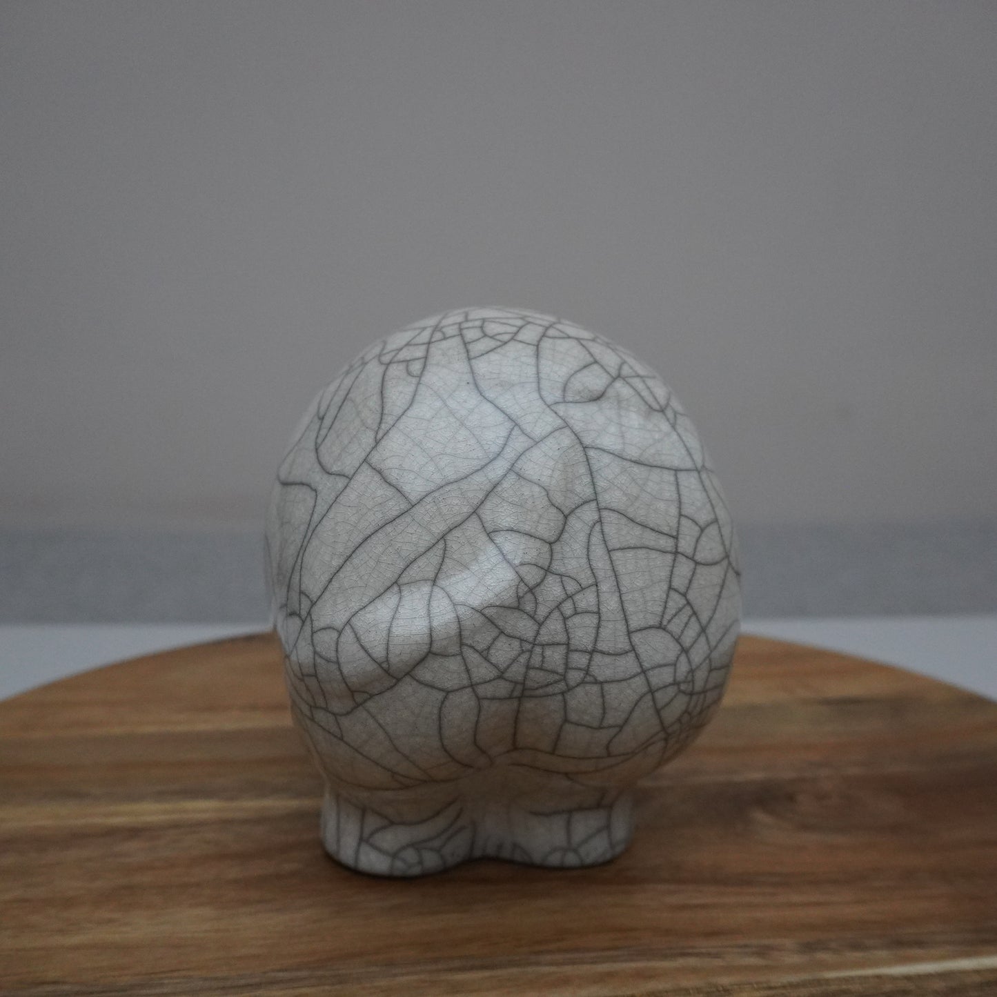 Small, White Crackled Rhino (SKU:24040105)