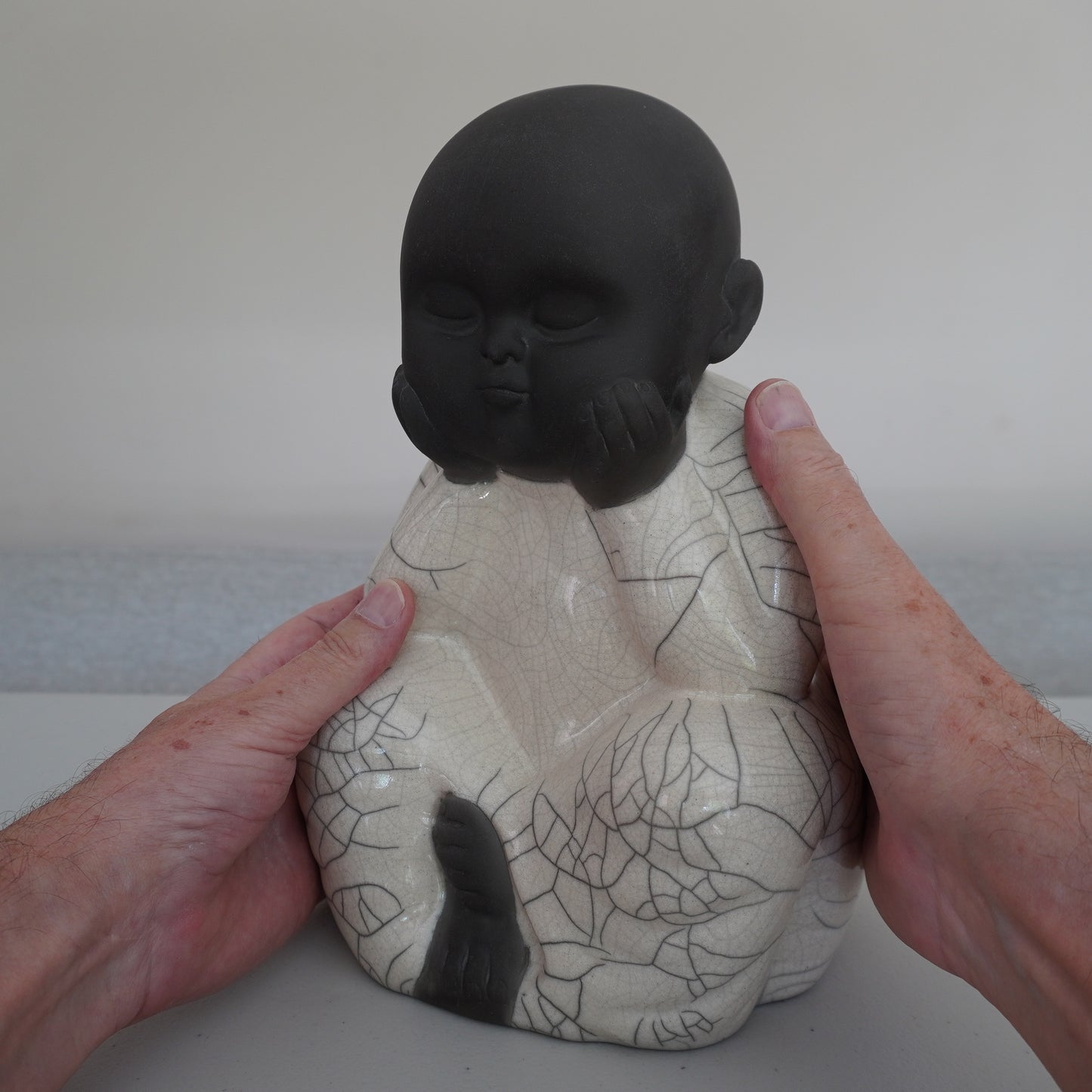 Baby Buddha with Hands in His Cheeks (SKU:24040108)