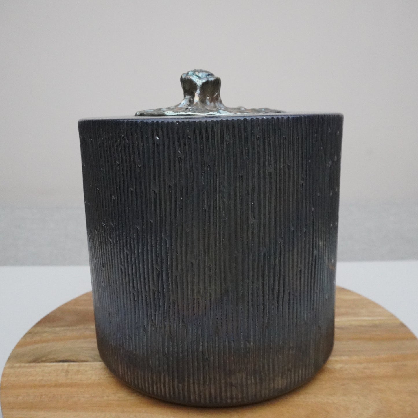 Threaded, Cylindrical Silver Vessel (SKU:24040123)