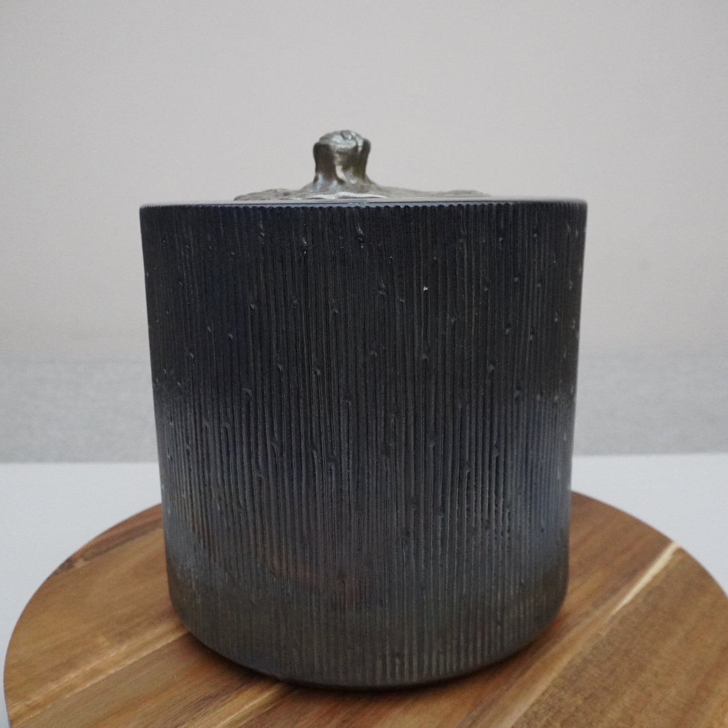 Threaded, Cylindrical Silver Vessel (SKU:24040123)